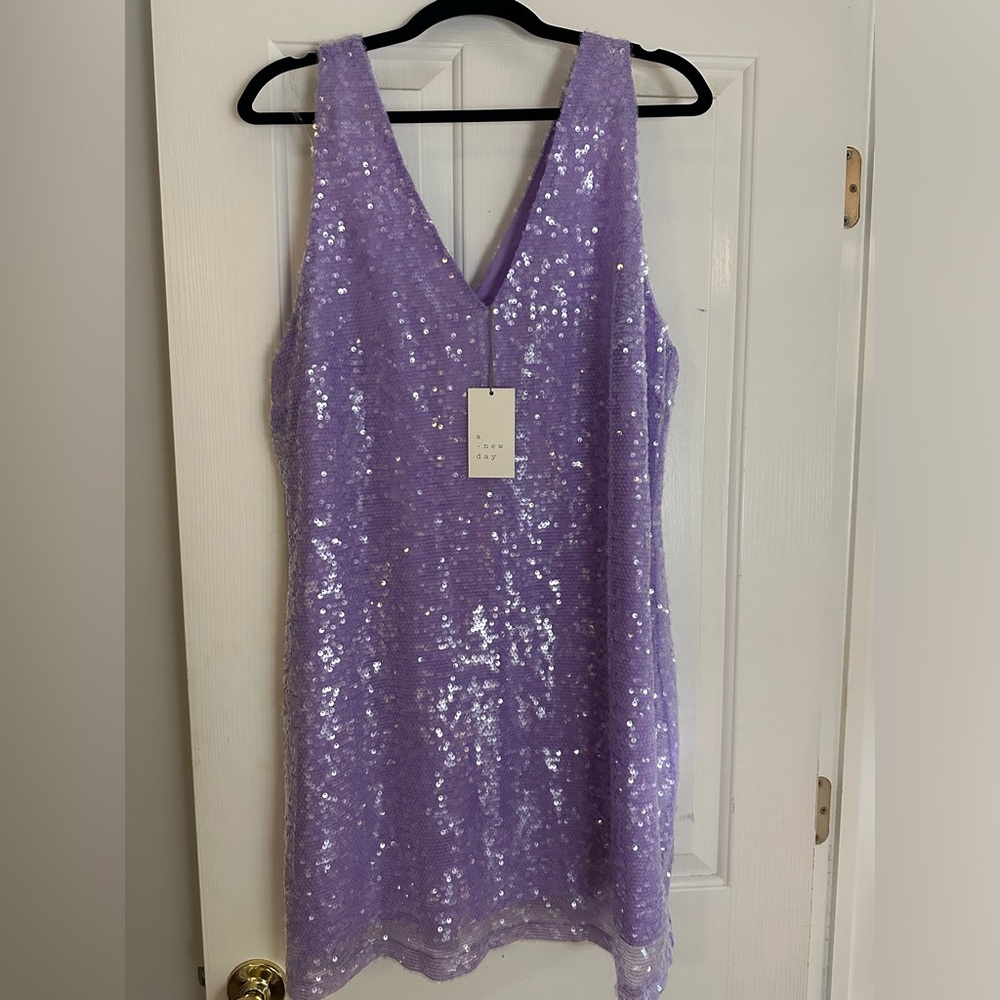 Size Large New with Tags Purple / Lavender sequin dress